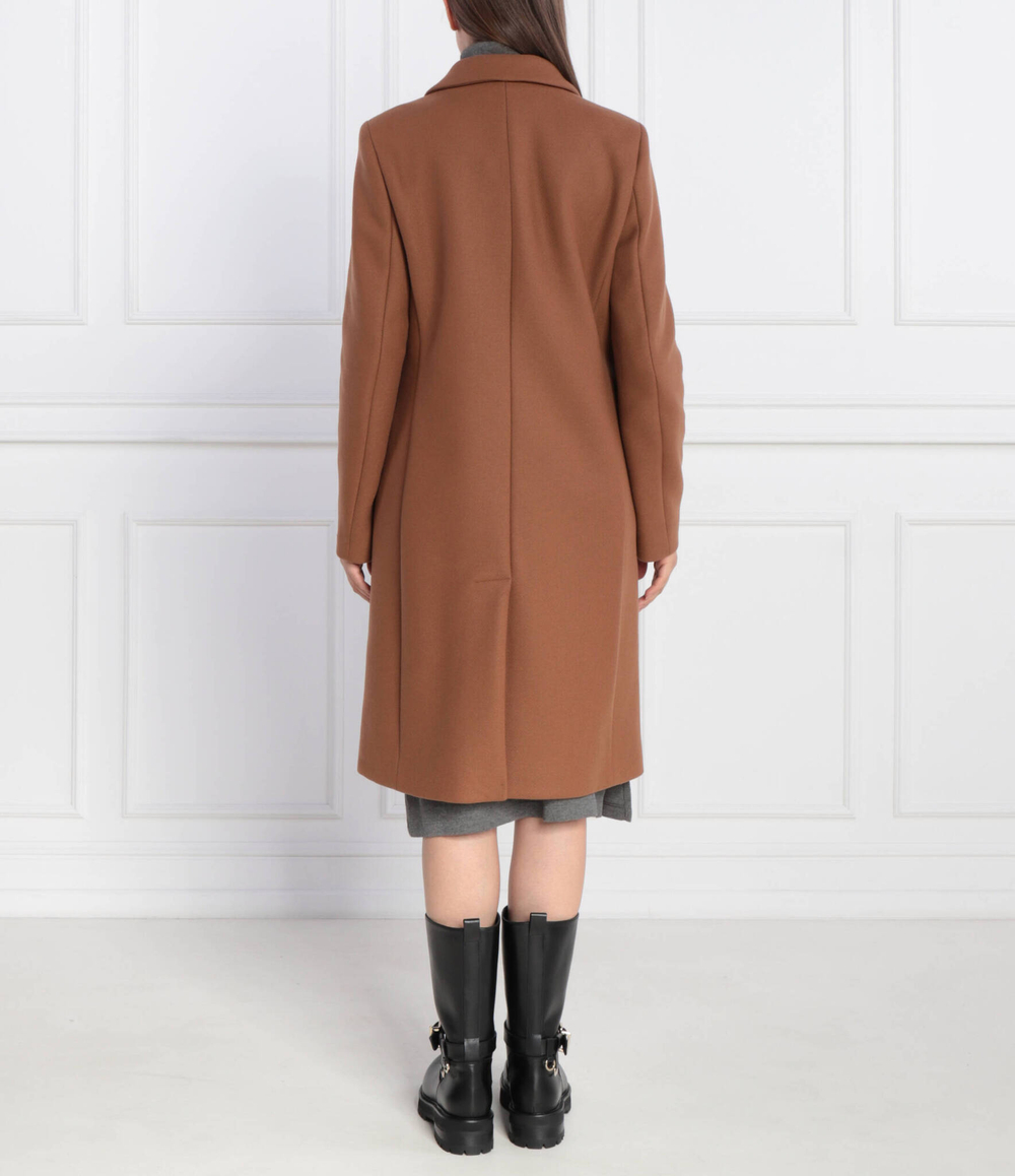 Хлопковое пальто Tommy Hilfiger - коричневый(WW0WW39753)