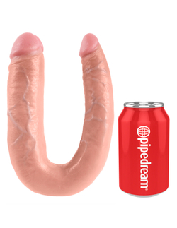 King Cock U-Shaped Large Double Trouble - Двойной фаллоимитатор