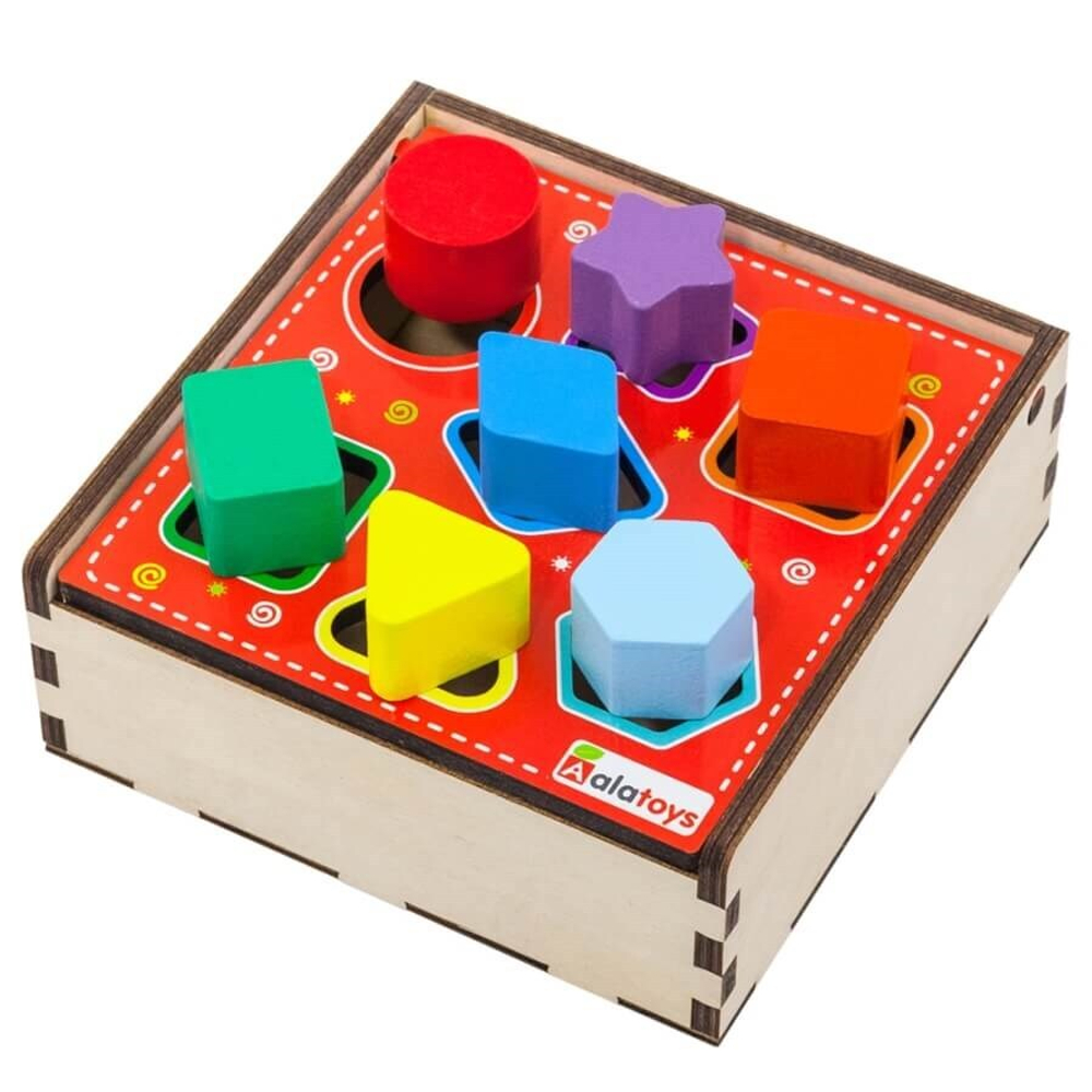 Сортер "Радуга", развивающая игрушка для детей, обучающая игра из дерева