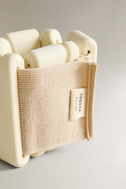 ZARA HOME НАБОР СПОРТИВНЫХ БРАСЛЕТОВ И НАПУЛЬСНИКОВ С УТЯЖЕЛИТЕЛЯМИ (2 ШТ.), ЭКРЮ