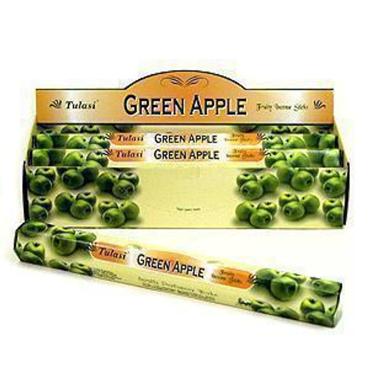 Tulasi Green Apple шестигранник Благовоние Зеленое яблоко