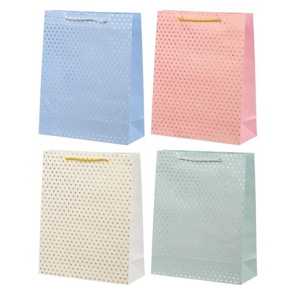 Подарочный пакет Basir, серия &quot;Горошек&quot;, 26*10*32 см, ассорти