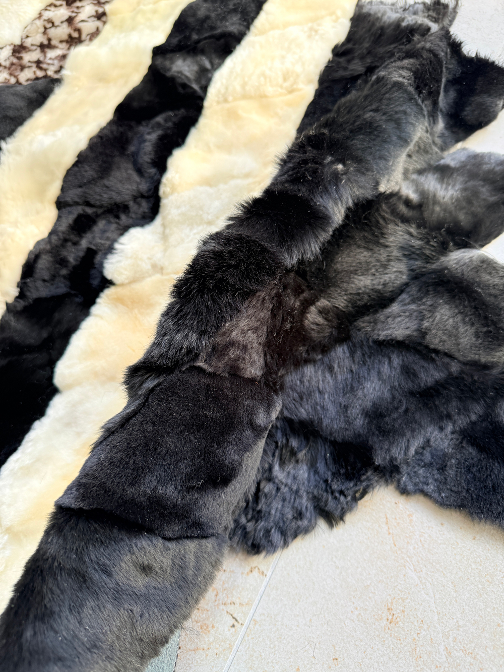 Меховой Коврик прикроватный накидка на кресло из овчины