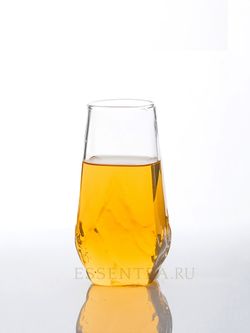 Стакан стеклянный "Байши" 480 мл с рельефным рисунком