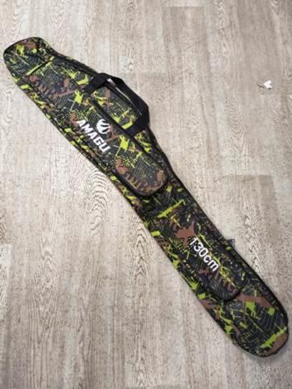 Чехол для удочек мягкий 100см 2 отсека черно-зеленый