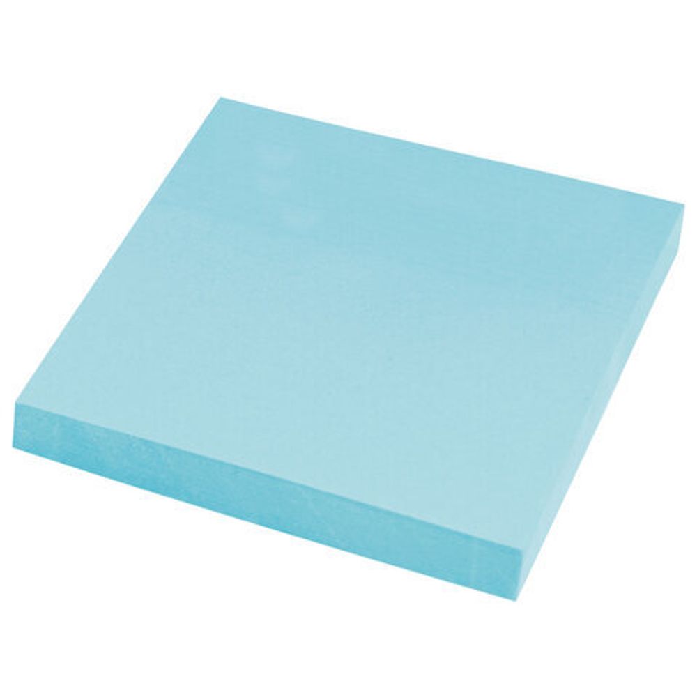 Блок самоклеящийся (стикеры) STAFF STANDARD, ПАСТЕЛЬНЫЙ 76х76 мм, голубой, 100 листов, 116574