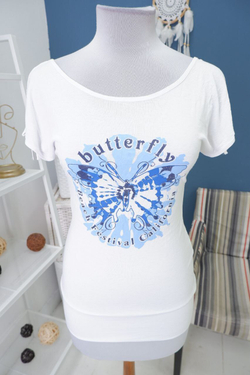 Футболка Bpc с принтом 42 размер