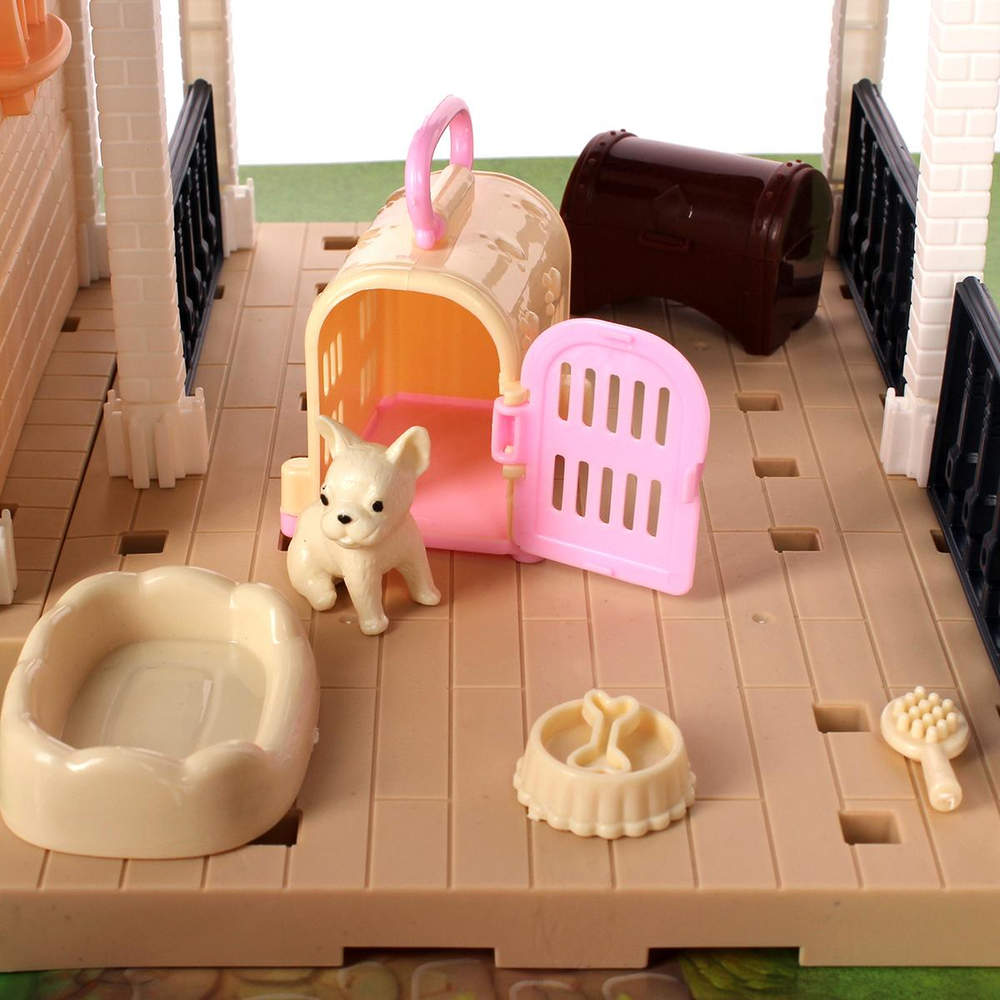 Дом для куклы с мебелью коробка 686-008