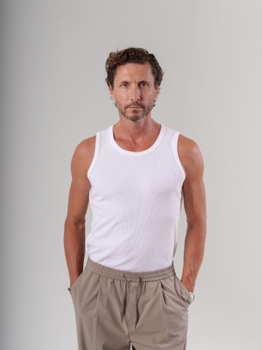 Белая хлопковая майка