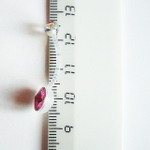 Для пирсинга пупка ( длина 20 мм) с Розовыми кристаллами. Материал биофлекс ( для беременных)