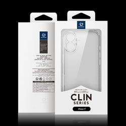Усиленный прозрачный чехол от Dux Ducis для iPhone 17, серия Clin Series Case