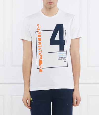 Футболка La Martina - белый(VMR315 JS206)