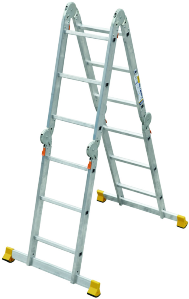 Лестница-трансформер шарнирная 4х4 Алюмет Лестница-трансформер шарнирная 4х4 Алюмет