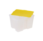 Контейнер пластиковый, прозрачный, с цветной крышкой