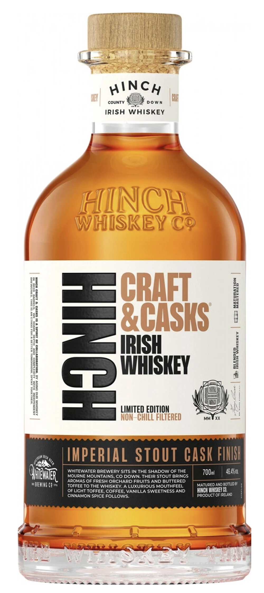 Виски Hinch Craft & Casks Imperial Stout Finish, 0.7 л.