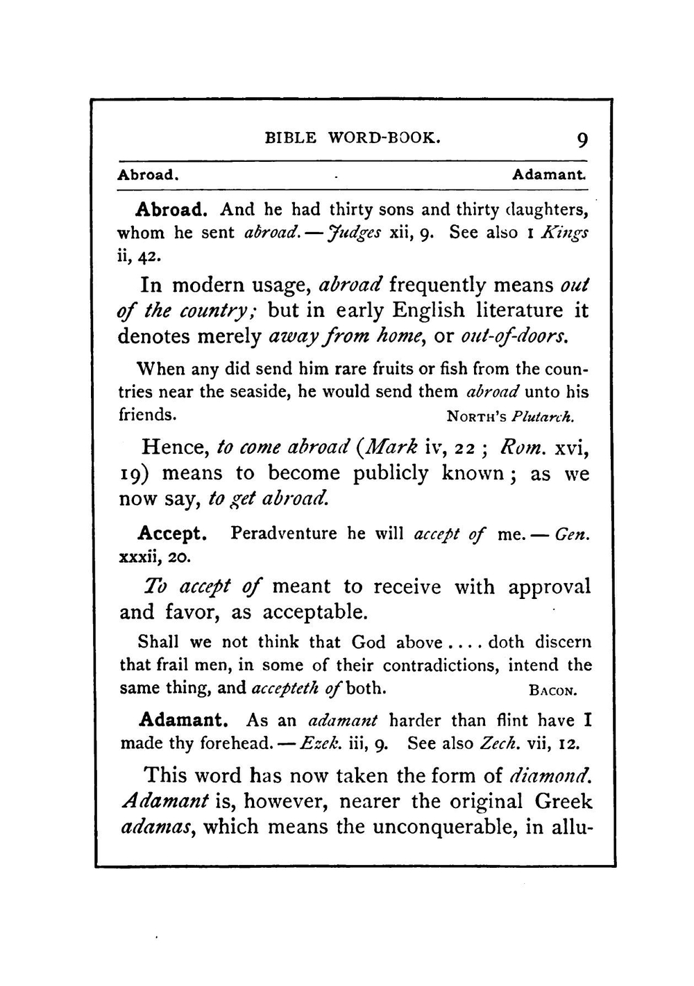 Bible Word-Book. A Glossary of Scripture Terms Which Have Changed Their Popular Meaning, Or Are No Longer in General Use | William Swinton