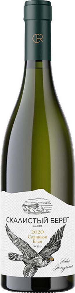 Вино белое сухое Скалистый берег Совиньон Блан, 0,75 л