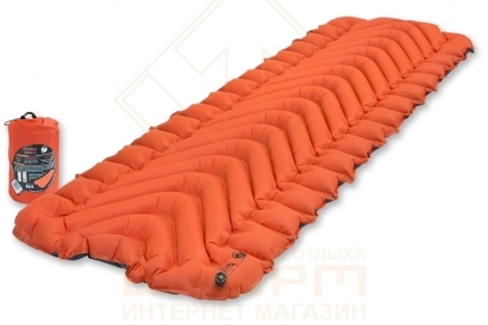 Коврик туристический надувной Klymit Insulated Static V, Orange