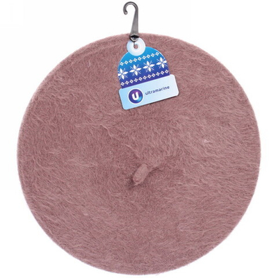 Берет женский из ангоры «Mon Caprice», цвет коричневый, р. 58 (лейбл ультрамарин, подвес)