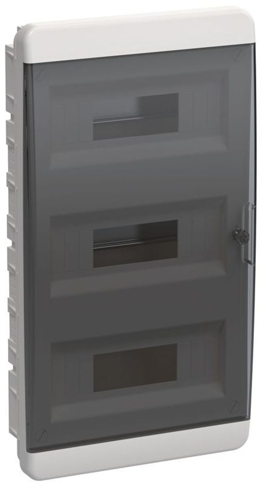 Корпус ЩРВ-П-36 TEKFOR IP41 черн. прозр. дверь пластик. IEK TF5-KP12-V-36-41-K01-K03