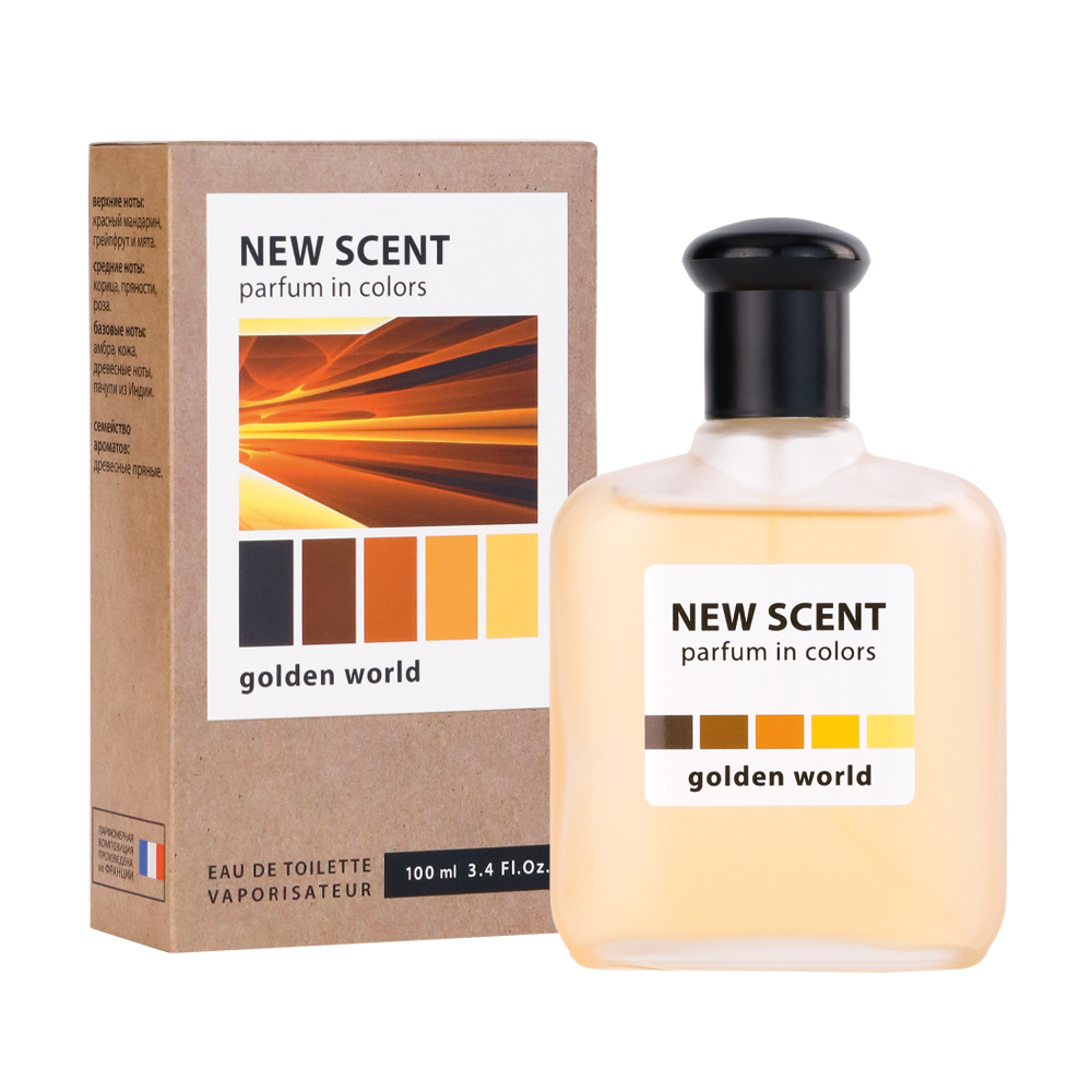 Вода туалетная New Scent Golden World (Нью Сент Голден Волд) - 100ml for men