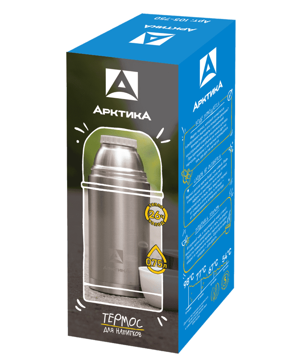 Термос АРКТИКА серия 105, объем 0.5л