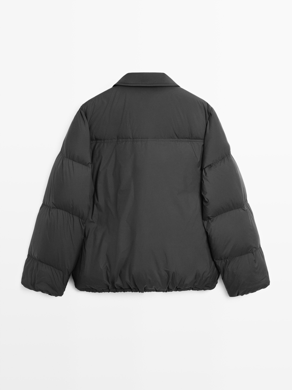 Massimo Dutti Пуховик-бомбер, черный