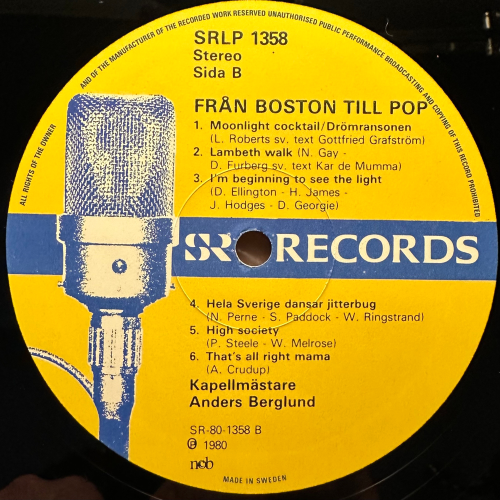 Frn Boston Till Pop (Швеция 1980г.)