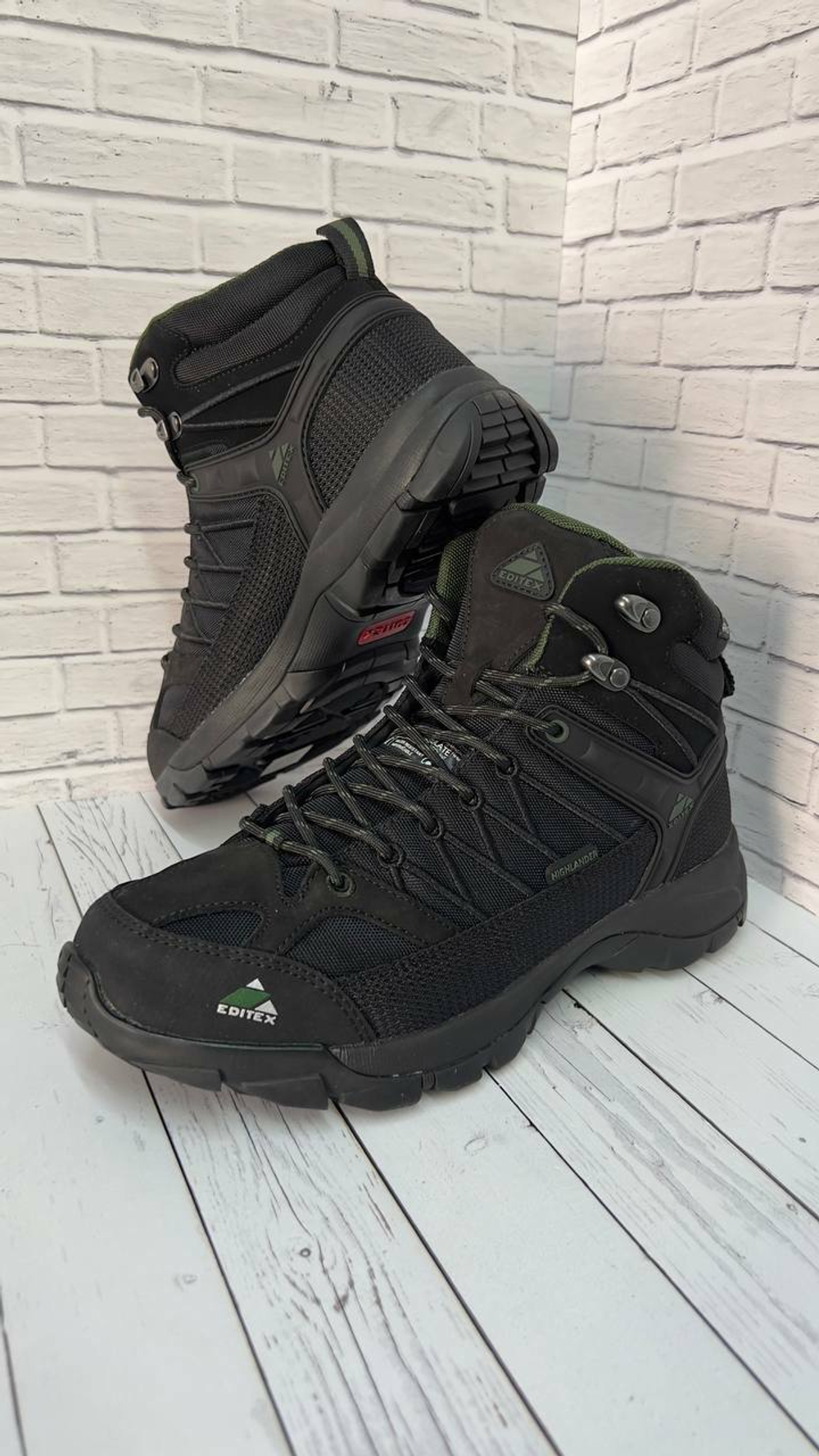 Ботинки Editex Highlander чёрный