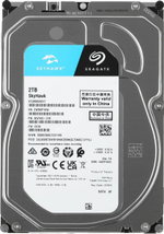 Внутренний HDD 3.5" Seagate Skyhawk ST2000VX017, 2Тб, SATA3, Bulk, Чтение:180мб/с, Запись:180мб/с, 5400об/мин, Буфер:256Мб