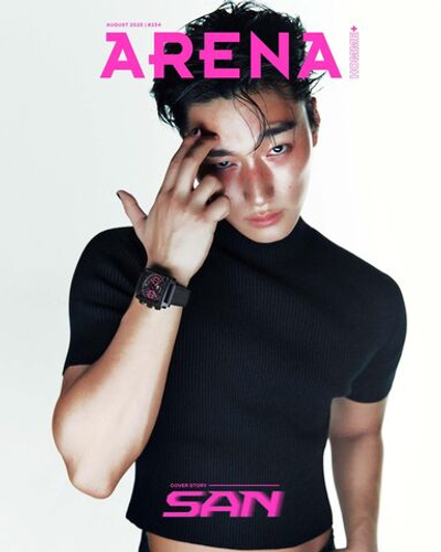 публикация ARENA HOMME + - 2025.08 ATEEZ SAN C Type