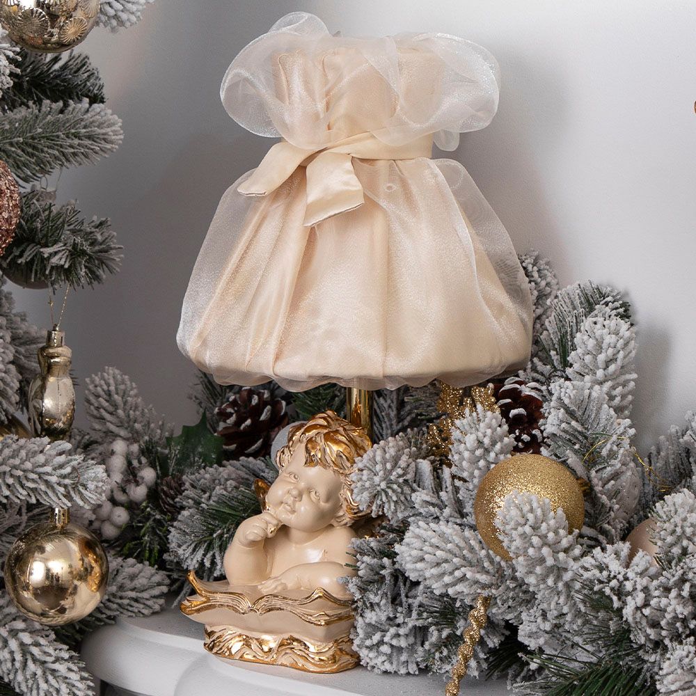 Настольная лампа Ангел Поэт Айвори Мадлен Жемчуг