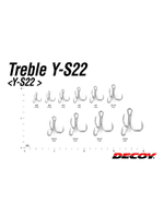 Крючок тройнойDecoy Y-S22 Treble #3/0 (в упаковке 6 штук)