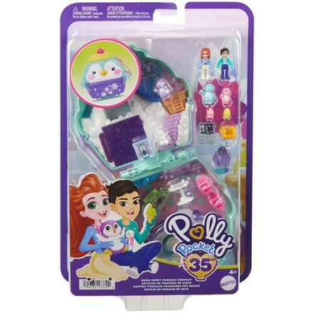 Polly Pocket - Снежный пингвин Компактный набор 2 куклы + аксессуары HRD34 / артикул   FRY35 HRD34  / GTIN 194735173792