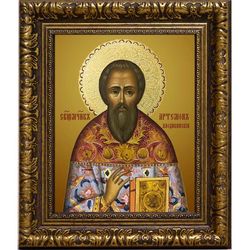 Артемон Лаодикийский священномученик, пресвитер. Икона на холсте.
