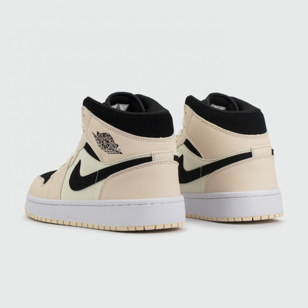 кроссовки Air Jordan 1 Mid Cream Black Wmns