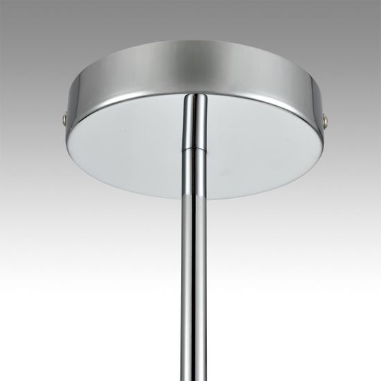 8111/5 MODERNI LN25 138 хром/серый, металл/текстиль Люстра подвесная E14 5*40W 220V ZIGRISA