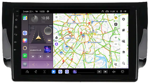 Магнитола для Nissan Sentra/Sylphy B17 2012-2023, Tiida 2015 - Kuberg QLed, Android 13, Быстрейшая, CarPlay, SIM-слот