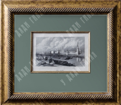 Генрих Херцер (H. Herzer). «Кремль в Москве» (The Kremlin in Moscow). Гравюра на стали. Середина XIX