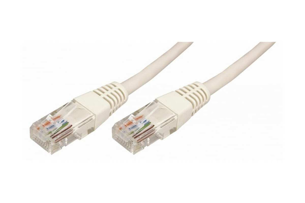 Патч-корд REXANT шнур коммутационный, U/UTP RJ45-RJ45, CAT 5e, PVC серый, 10м 18-1009