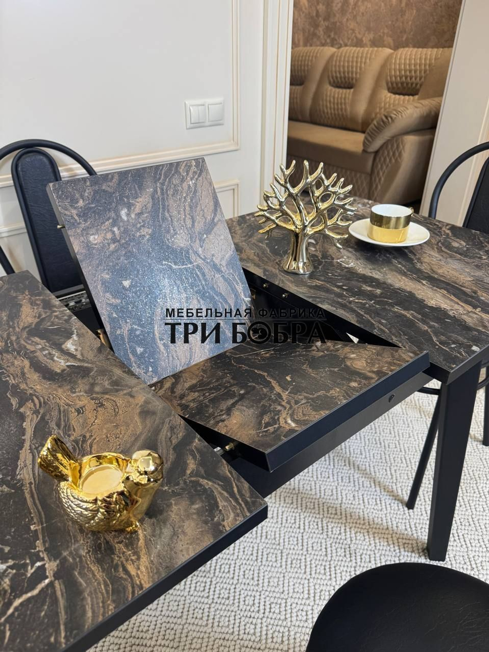 Кухонный раздвижной стол "Модерн" и 4 стула Венский