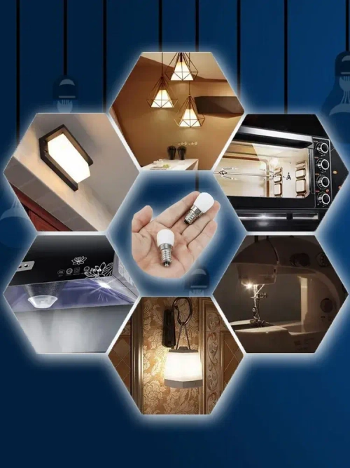 Лампочка светодиодная для холодильников, микроволновок, швейных машин, Е14 3Вт 220V (2шт)