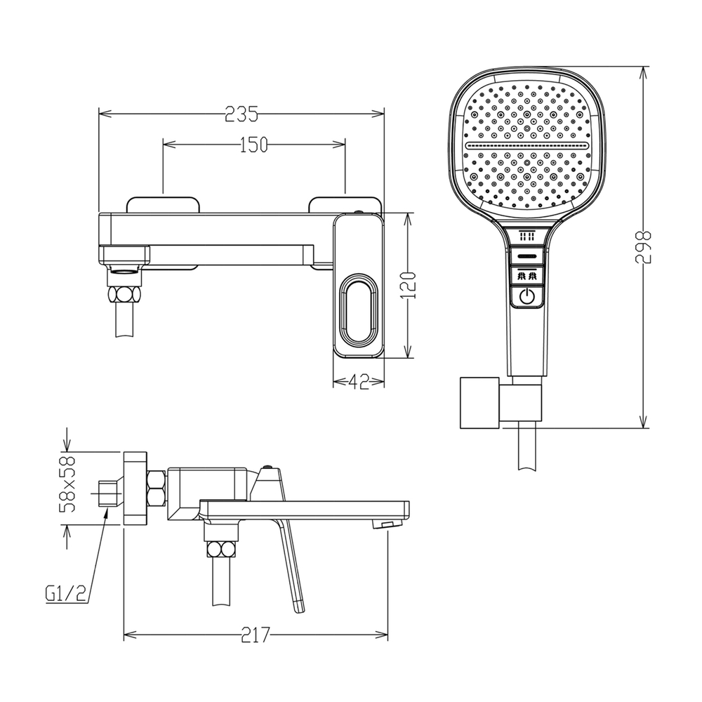 Смеситель для ванны RAGLO R51.30.06