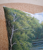 Декоративный гобеленовый чехол для интерьерной подушки Летний мотив 38*38