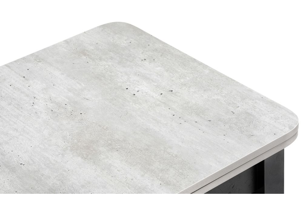 Стол Энлей 60(120)х60х74 метрополитан грей / черный