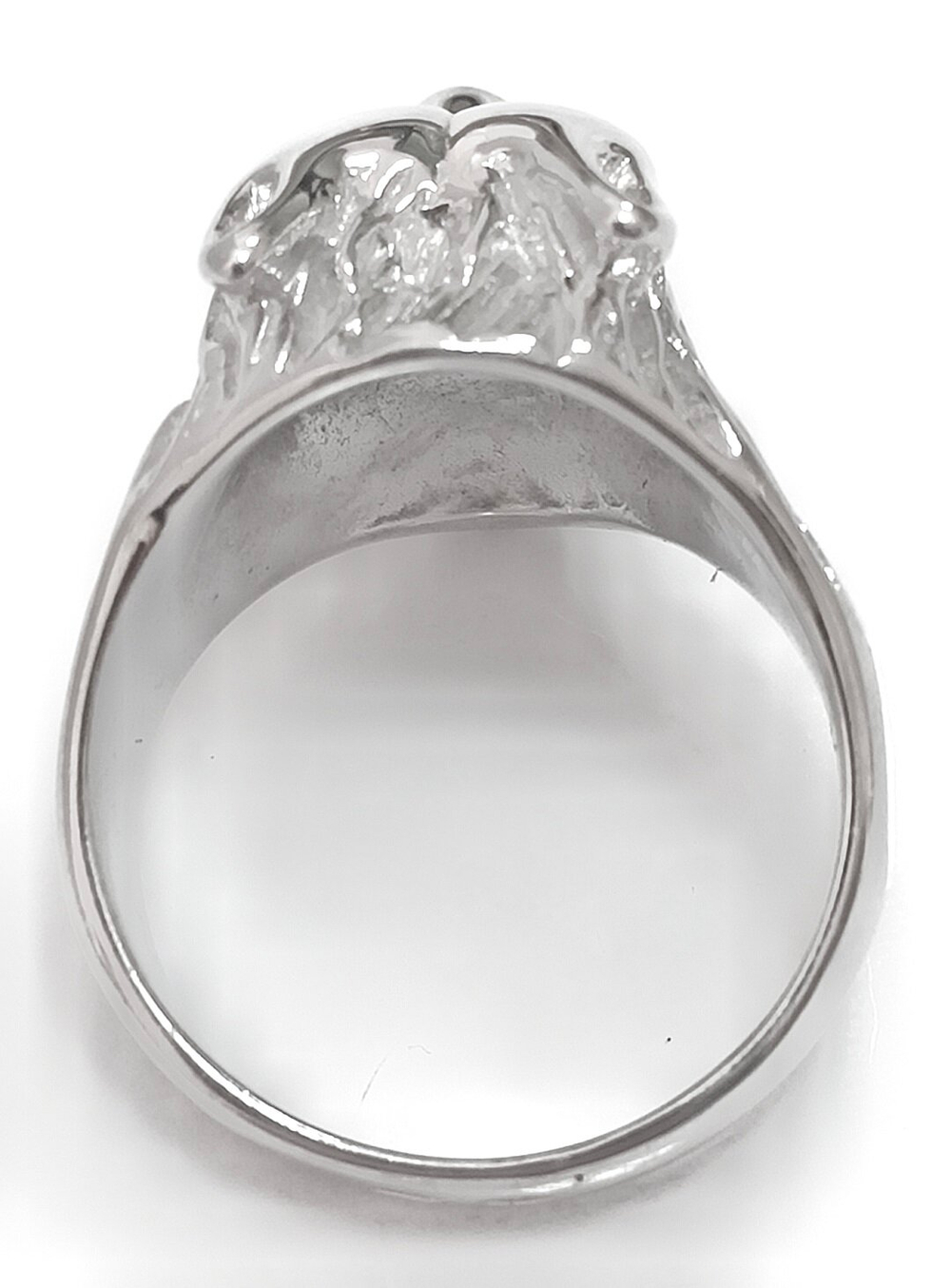 Ювелирное кольцо из серебра"Волк"