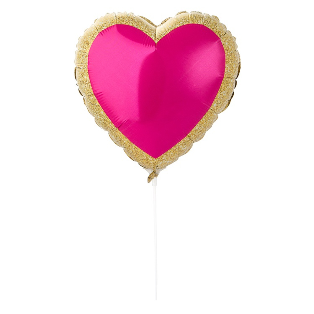 Шар Фольгированный Сердце розовое (Розовый)
