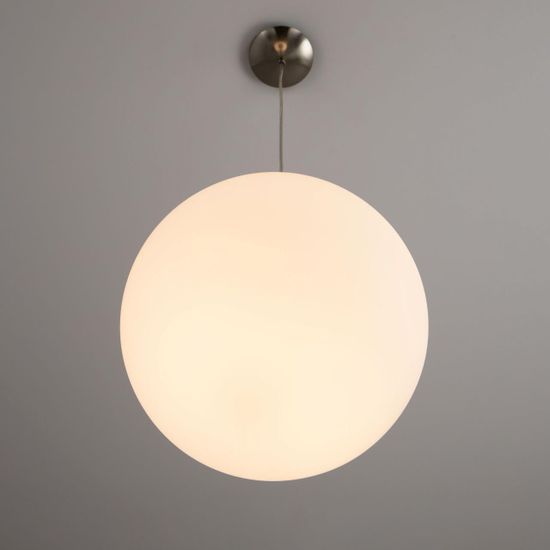 CL941301 Шар 30см Белый+Хром Мат. Подвес