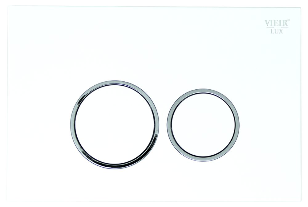 Кнопка для инсталляции с КРУГ. клав. (БЕЛЫЙ)  ViEiR  (50/1шт)