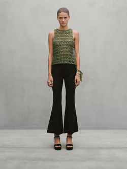 Massimo Dutti Трикотажный топ - Studio, фисташковый